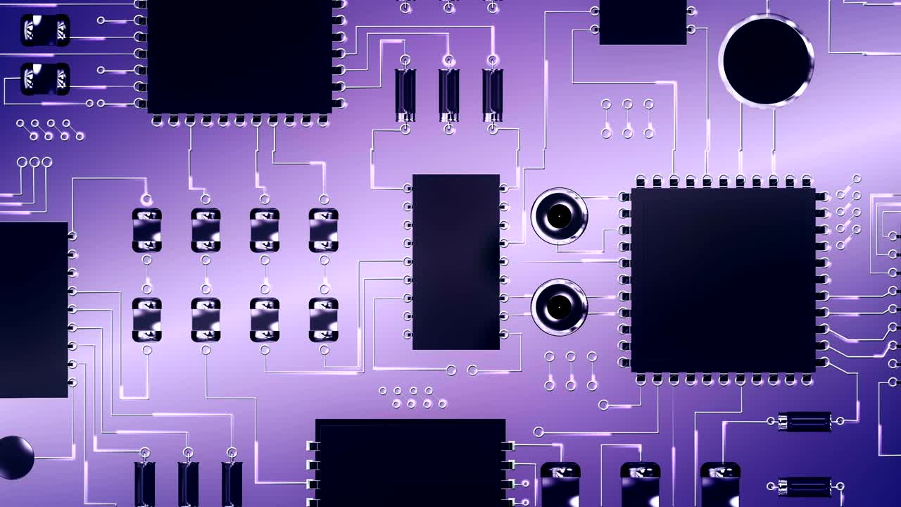 Close-up of electronic circuit board