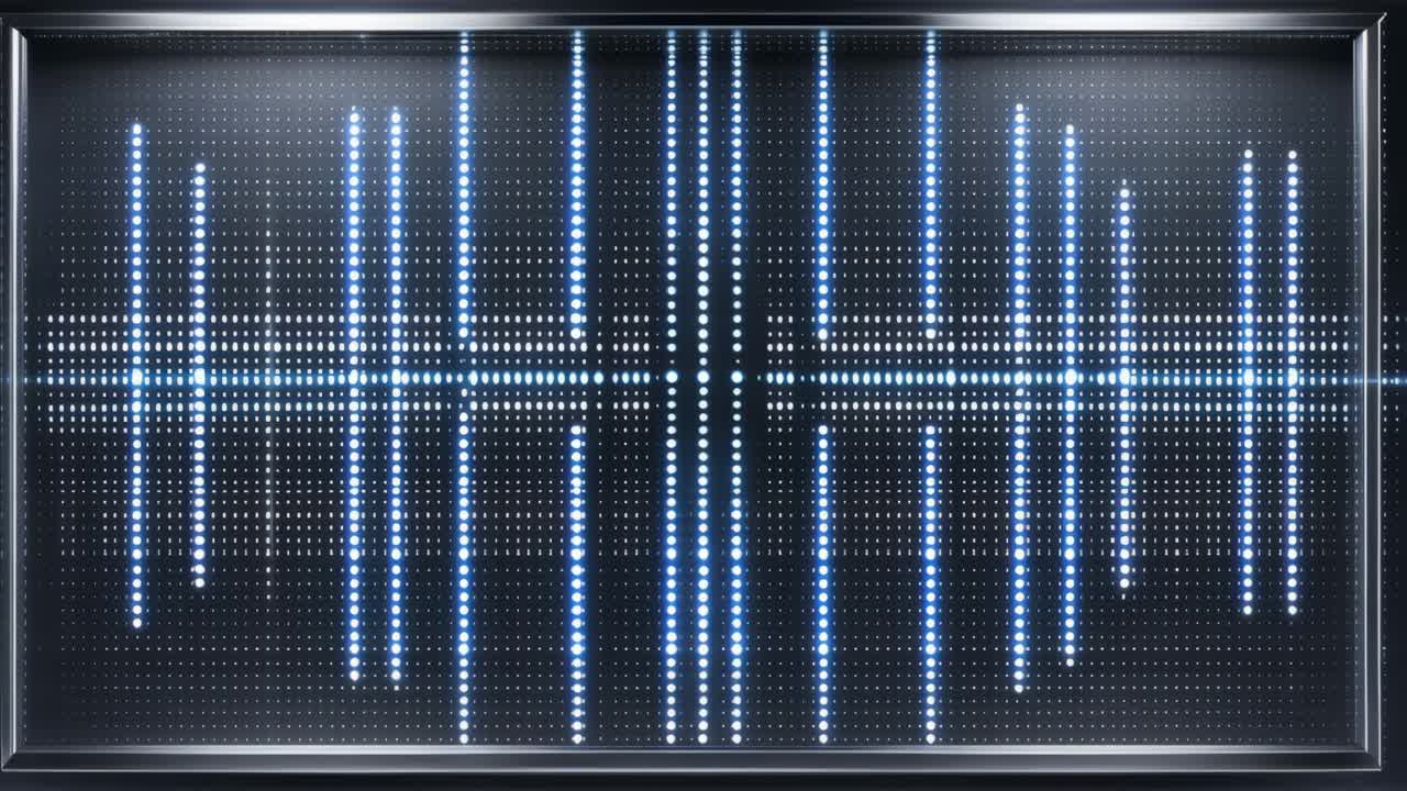 Audio Visualization with Blue Light