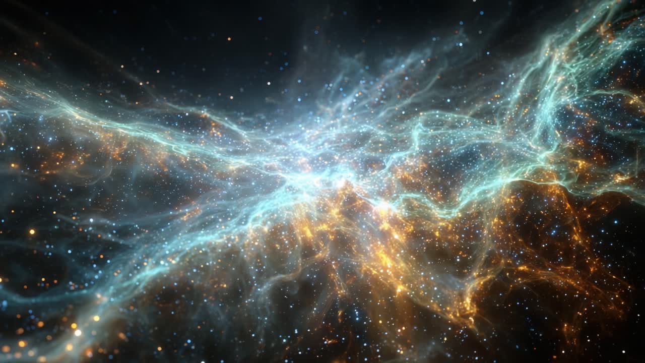 En kosmisk rejse gennem rummets uendelighed, der fremhæver farverige tåger og fjerne galakser, fanget i fantastisk detalje og levende farver