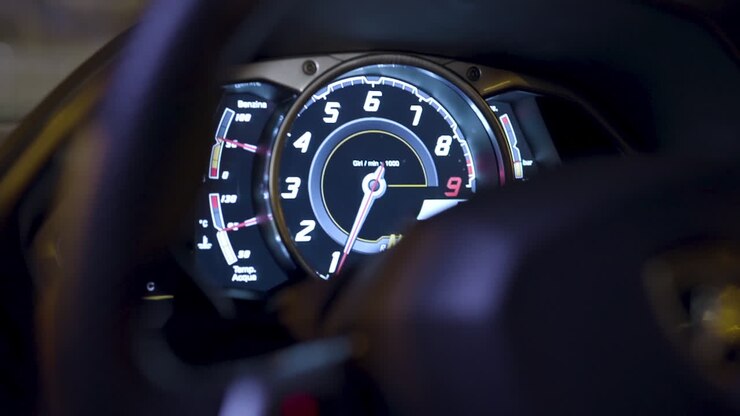 Close-up of a Luxury Car Dashboard