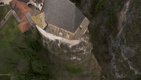 sanctuary of san romedio in trentino, italy