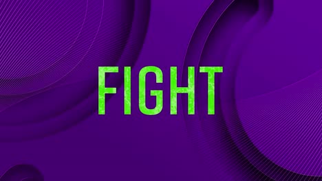animación del texto de lucha sobre las formas