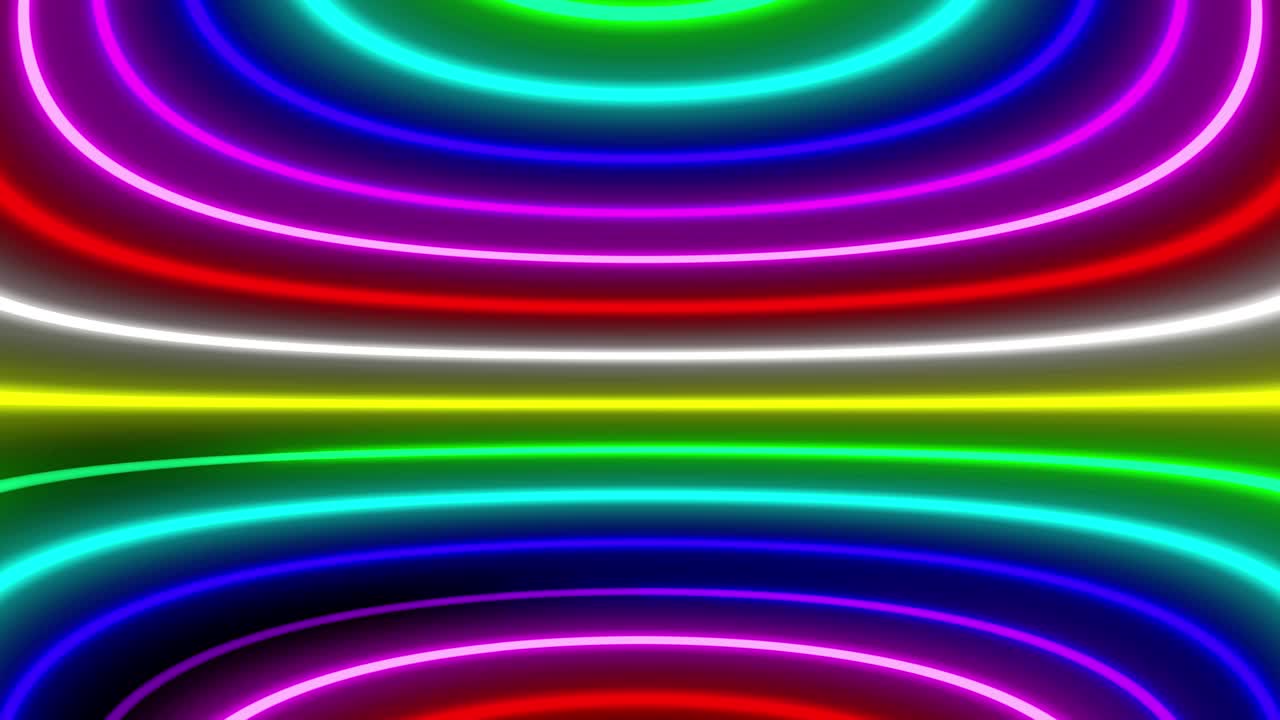 Neon line illumination animation motion graphics