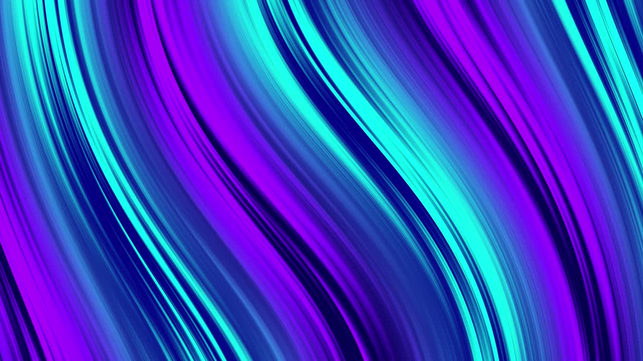 Neon Wavy Line Loop Digital Background