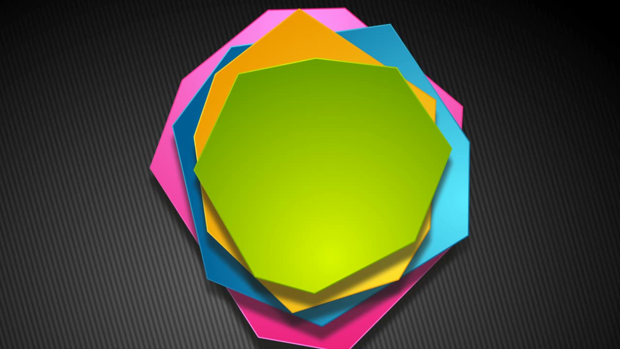 formas geométricas poligonales coloridas fondo de movimiento abstracto