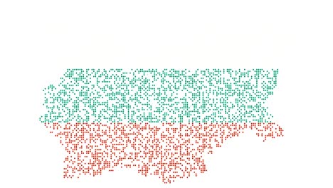 map and flag of bulgaria