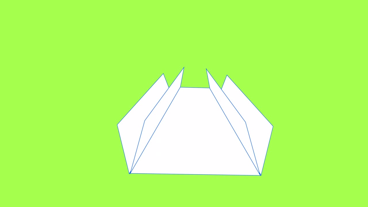 녹색 배경에 지오 마커를 가진 지도를 애니메이션으로 표시합니다.