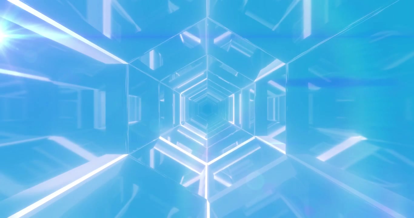 青い背景の上でシームレスにループするパターンのアニメーション