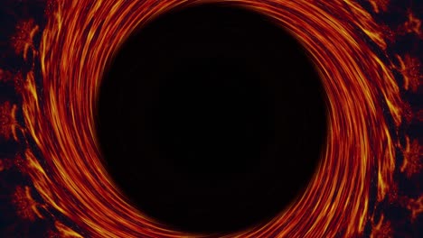 vórtice de fondo tinta agua remolino naranja negro