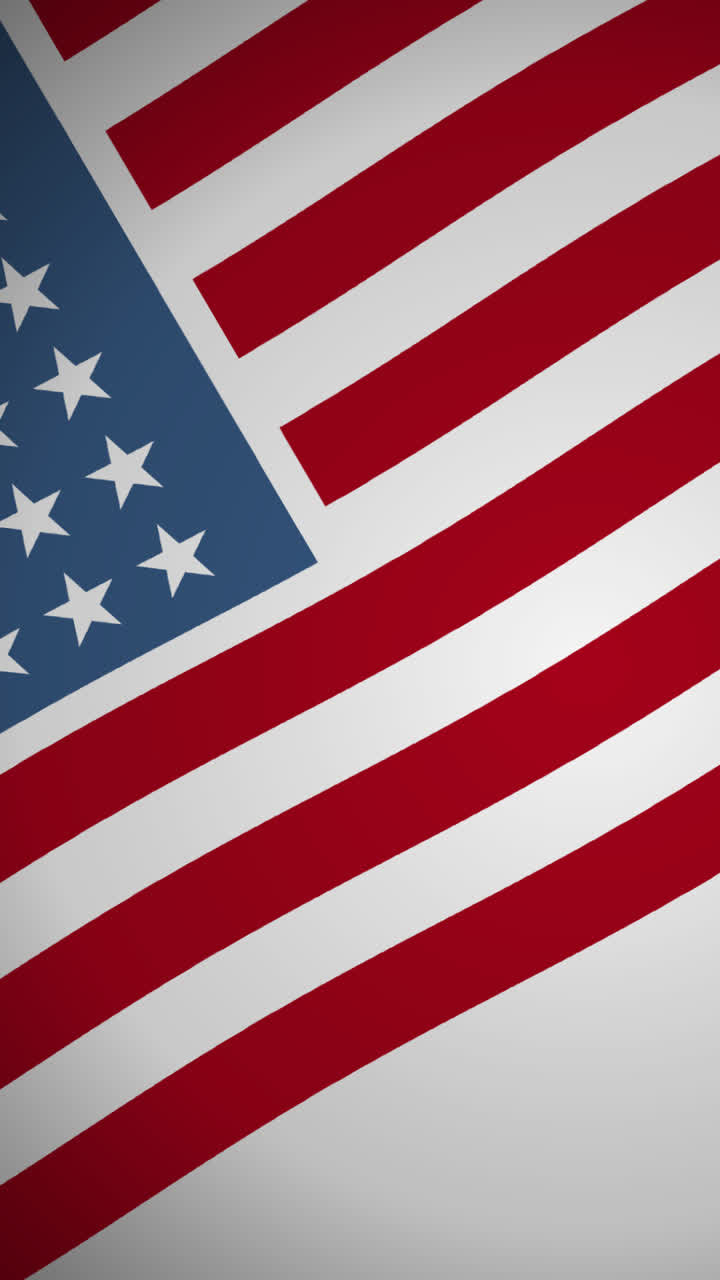 Motion Graphic of USA flag background