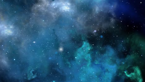 nubes de nebulosa 4k flotando en el universo oscuro