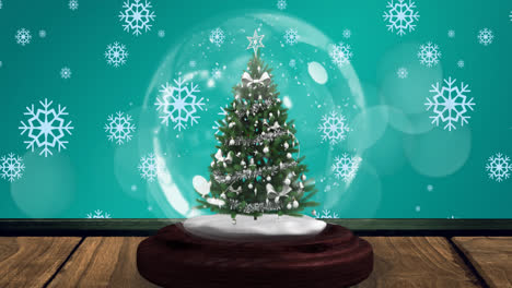 Animation-of-falling-snowflakes-over-christmas-snow-globe