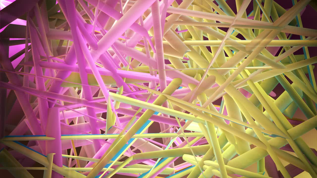 movimiento abstracto pipas púrpuras y amarillas en el fondo