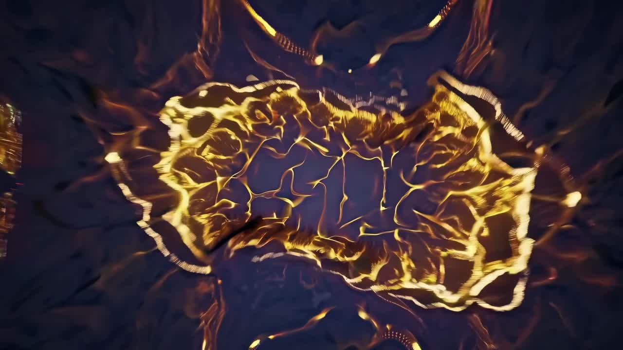 Abstract Golden Energy Waves