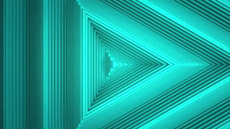 sequential movement of the turquoise triangle rings. the concept of wave and motion. minimalistic 3d business background. a game of shadows. the pattern