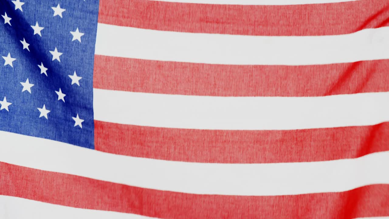 primer plano de una bandera estadounidense
