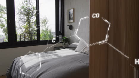 animation of scientific data processing over hospital bed