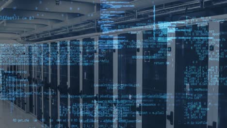 Animation-of-data-processing-against-empty-computer-server-room