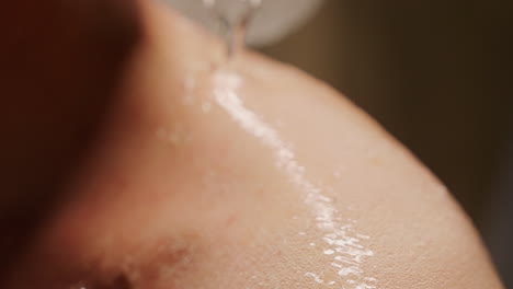 water being poured on a body