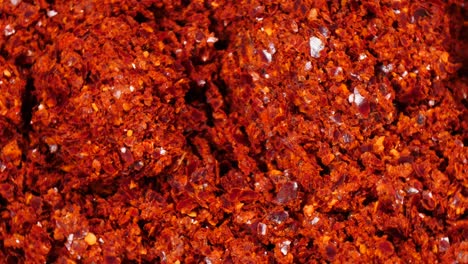 mass of chilli pepper powder for kimchi