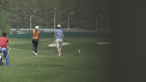 group of people playing golf