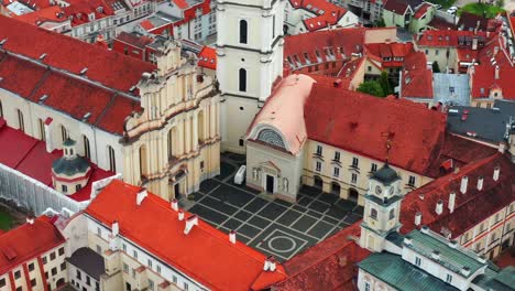 grand courtyard of vilnius university and church of st