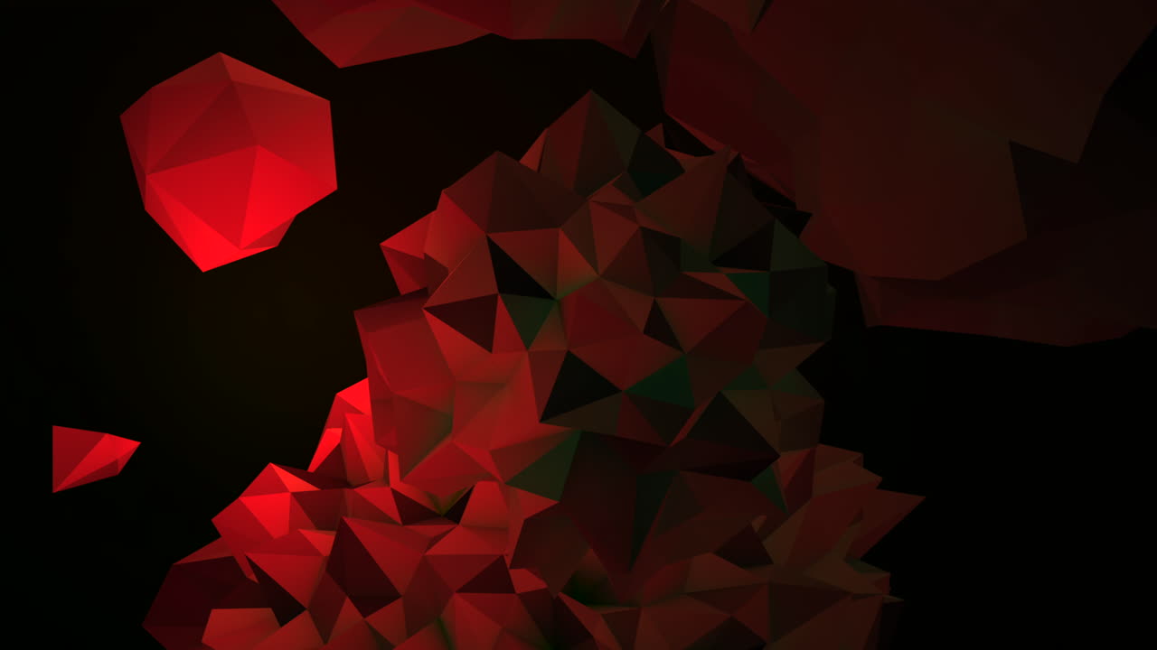 gradiente rojo orbe líquido futurista en una galaxia negra oscura