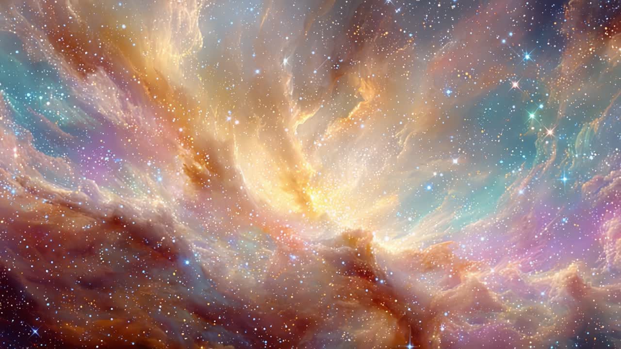 Mahakarya Kosmik yang Menakjubkan: Nebula Eteral yang Diterangi Kemegahan Bintang di Alam Semesta yang Hidup, Menangkap Esensi Keindahan Surgawi dan Keajaiban Astronomi