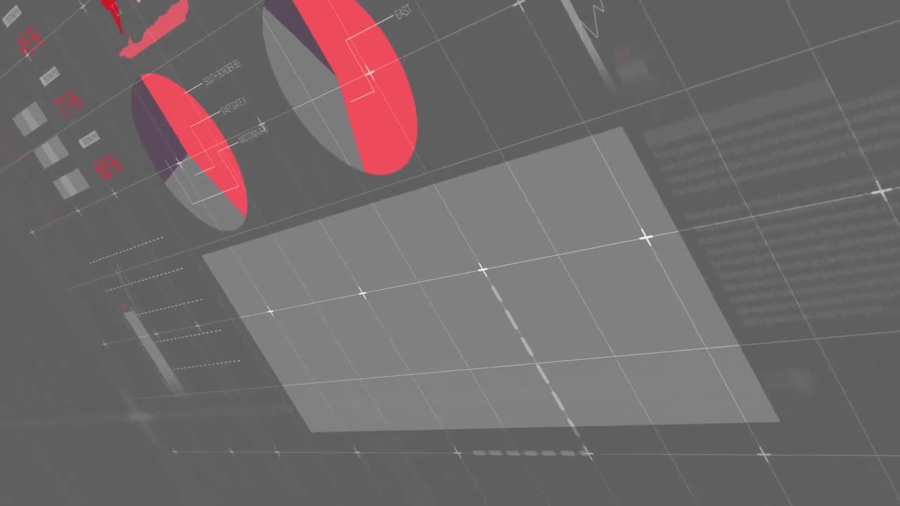animación del procesamiento de datos en fondo gris