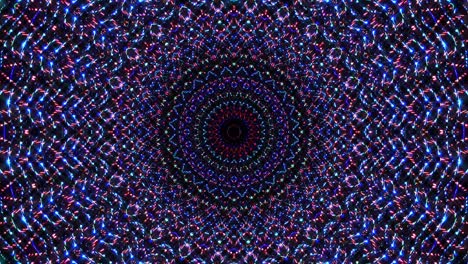 hermoso caleidoscopio abstracto brillante colorido conjunto de luz movimiento suave