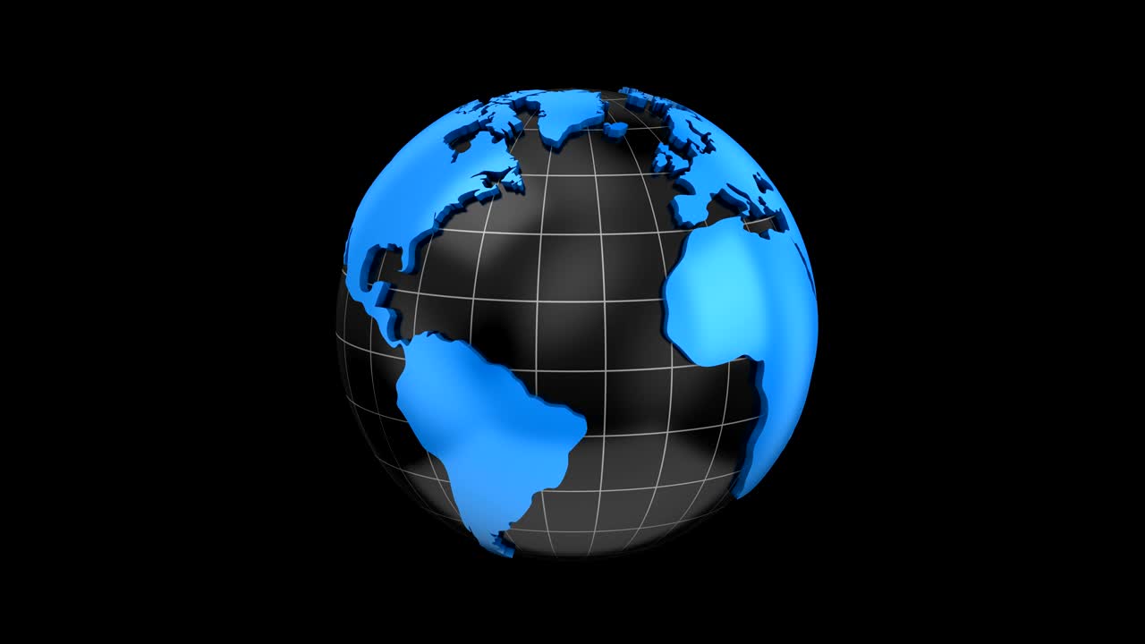 el mapa del mundo se convierte en un globo