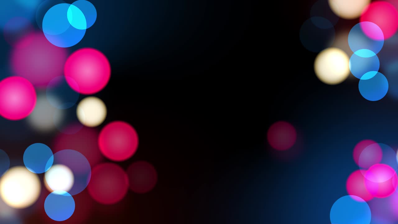 4k bucle de brillo iridescente fondo vacío. rosa azul lilas bokeh animación desenfocada.
