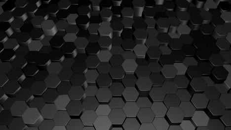 fondo de movimiento hexagonal 3d abstracto.