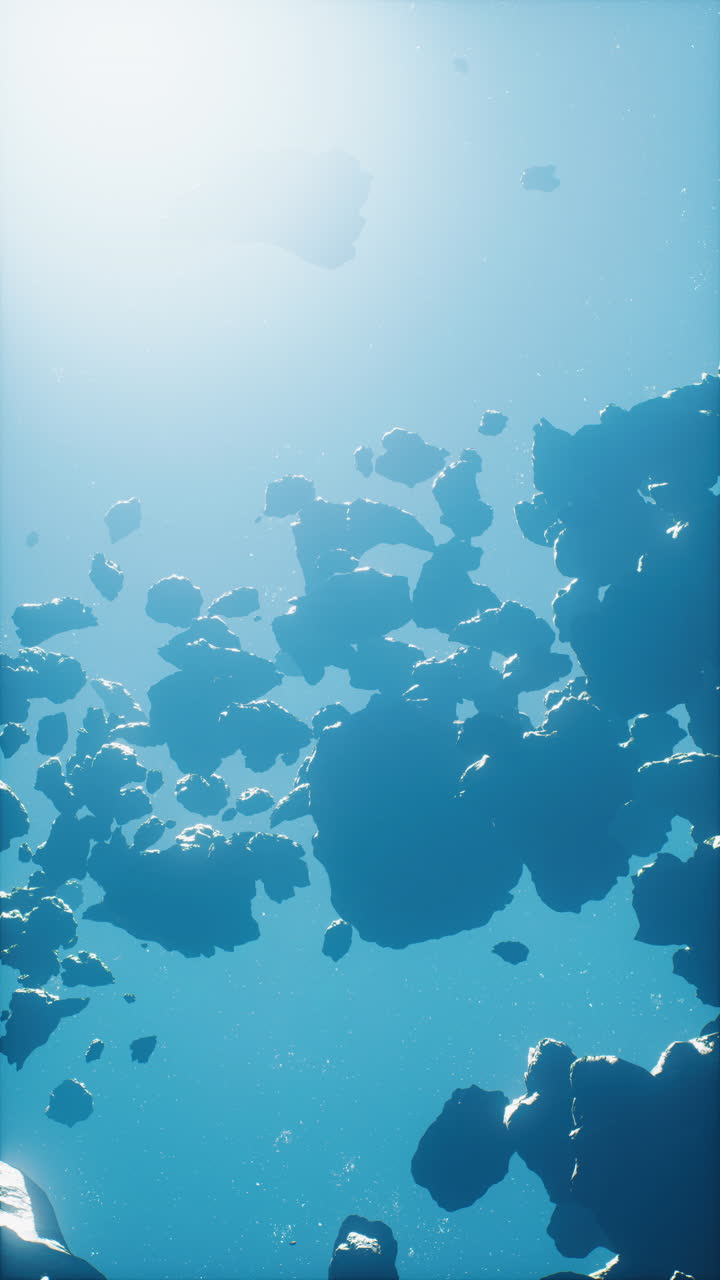 Cosmic Asteroid Field: A Journey Through Deep Space