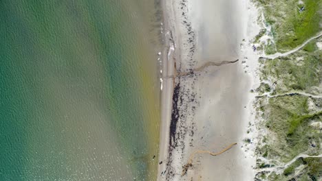 birds eye view over coastline