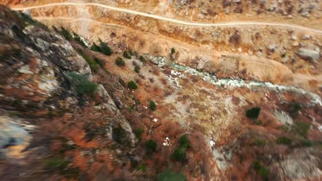 The-FPV-drone-view-of-mountains