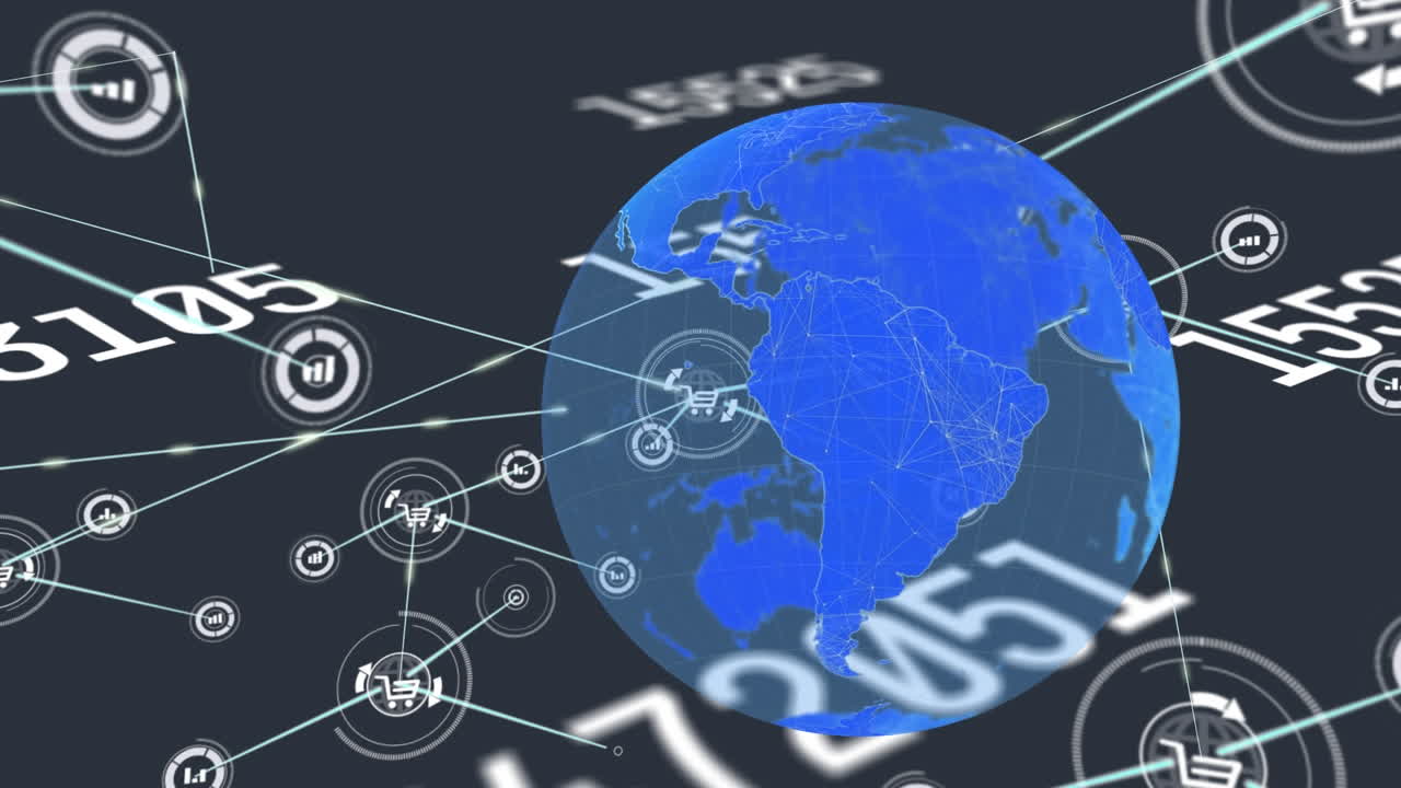 전 세계에 걸쳐 연결 및 데이터 처리 네트워크