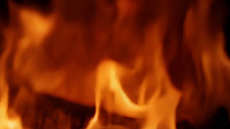 Las llamas ardientes