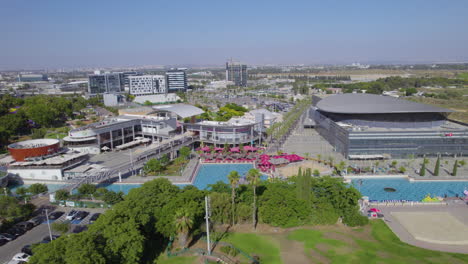 Shimon-Peres-Park,-leisure-and-entertainment-complex,-Holon-Israel