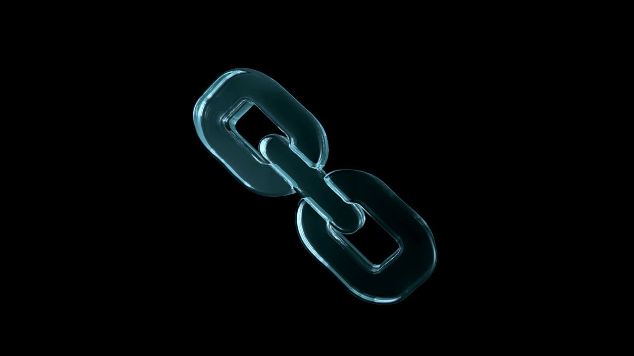 Schematic connection circuit symbol. Abstract transparent glass link icon