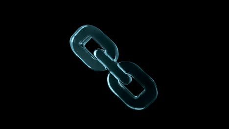 schematic connection circuit symbol. abstract transparent glass link icon
