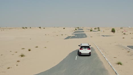 desert road with car