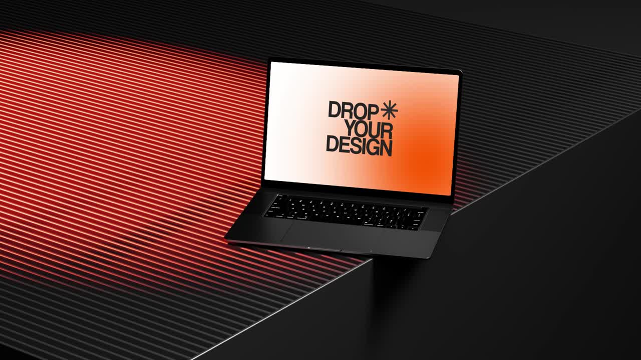 Mockup de pantalla de portátil