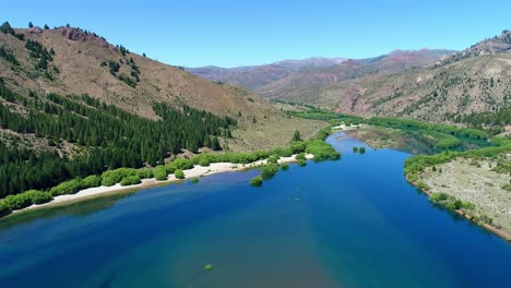 Aerial-view-of-a-lake-in-northern-Patagonia-3