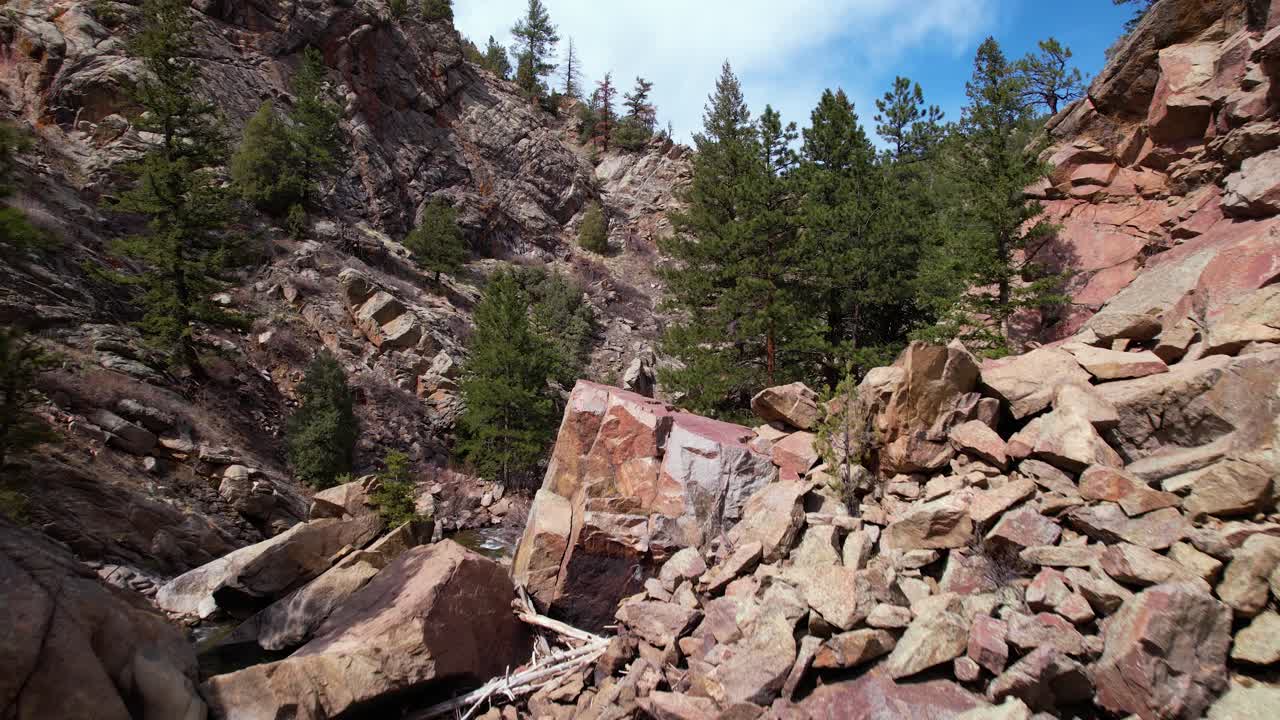 4K-dronekuva Coloradon joesta.