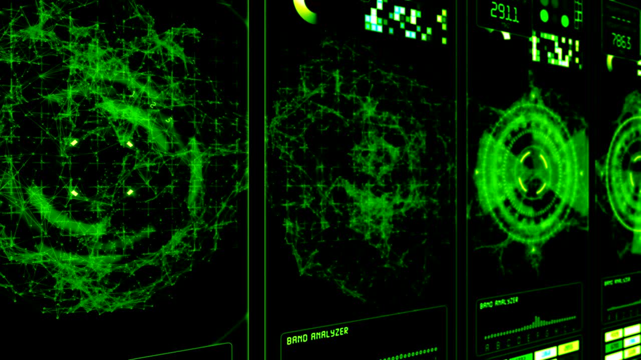 Sfondo tecnologico futuristico HUD