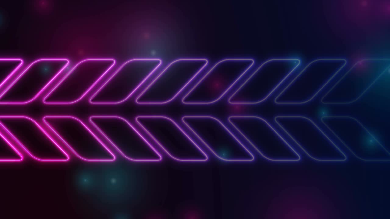 azul brillante púrpura abstracto flechas de neón tecnología ciencia ficción fondo de movimiento