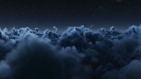 vista de un hermoso paisaje de nubes 4k