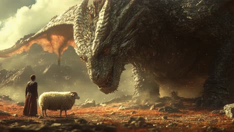 dragon and sheep