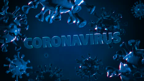 abstract coronavirus moving virus-cell -  motion graphics (loop)